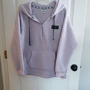 PINK Victoria's Secret Blush Sherpa Pullover